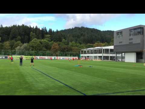 Freiburger Spielform auf 3 Tore