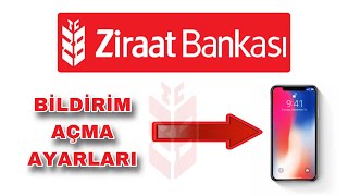 Ziraat Bankası SMS Bildirim Ayarları - Ziraat Bankası Bildirim Açma   