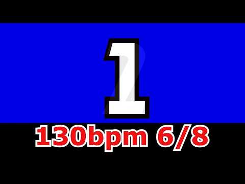 metronome drum click track 130bpm 6/8