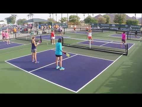 2018 USAPA Pickleball National Women Doubles 35+ 4.5 Gold Medal Match Kim Kesner/Oliver vs Ryan/Barr