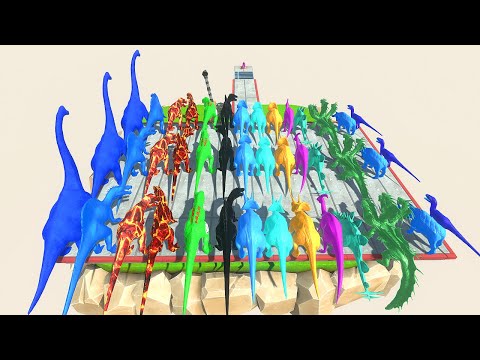 Colors Animals Race Obstacle Small Land Mines #5 - Animal Revolt Battle Simulator