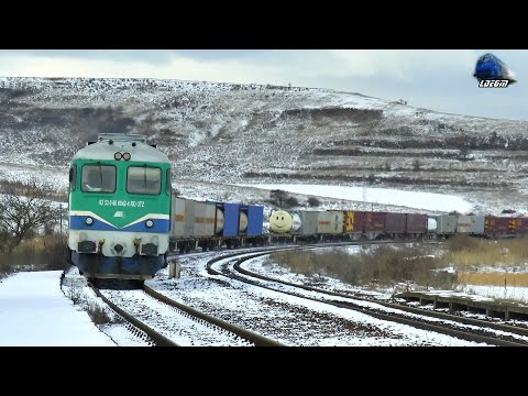 🚂❄LDE2100 60-0842-4 & Tren de Marfă Zâmbitor😊Smiling Freight Train in Aghireș - 21 December 2021