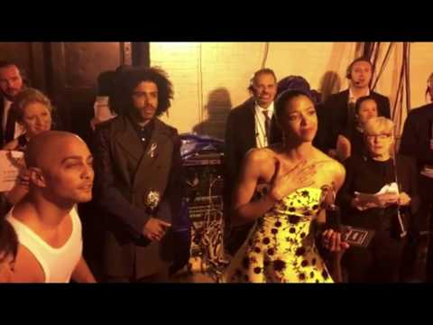 Hamilton cast watching Lin-Manuel Miranda's emotional "Love is Love" speech at the Tonys