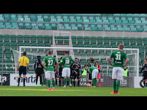 FC Flora vs FCI Tallinn 3-0 19.05.17 Gert Kams karistuslöök põrkab müürist latti