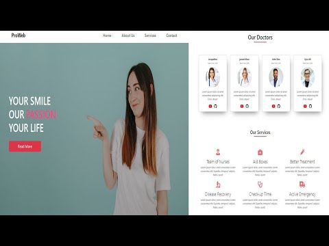 How to Make Complete Responsive Website with Bootstrap 4 in 2020 || Hospital Website