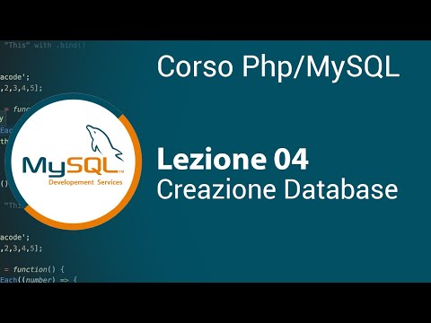 PHP/MYSQL Tutorial Italian 04 - Database Creation