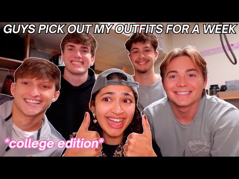 my GUY FRIENDS pick out my OUTFITS for a Week *part 2*