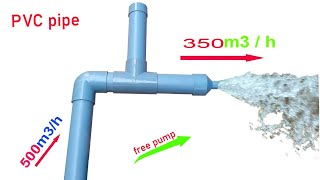 Download lagu I turn PVC pipe into a water pump no need electric power, creative prodigy #65 mp3