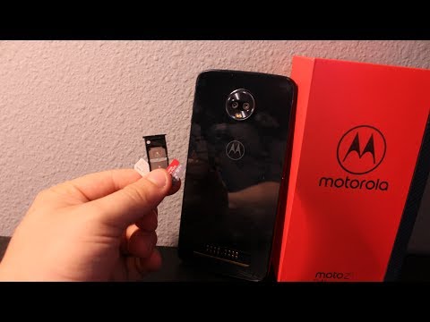 Motorola Z3 Play / Force :  How to remove and install SIM / Memory CARD