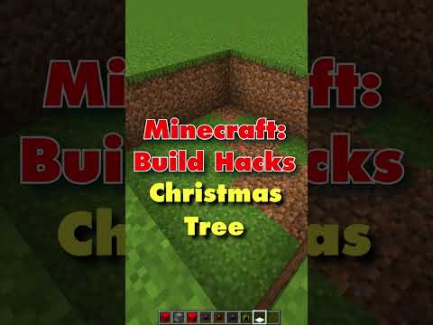 Christmas Tree Build Hack! 🎄| Minecraft Christmas Build Hacks 🎅 #shorts