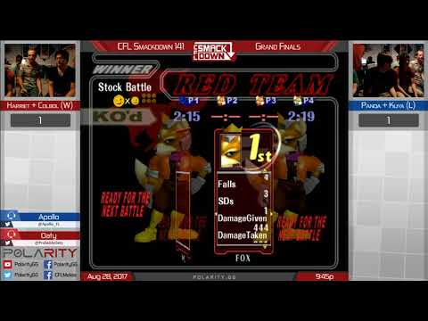 CFL Smackdown 141 Melee - Harriet + Colbol vs Panda + Kuya - Doubles Grand Finals