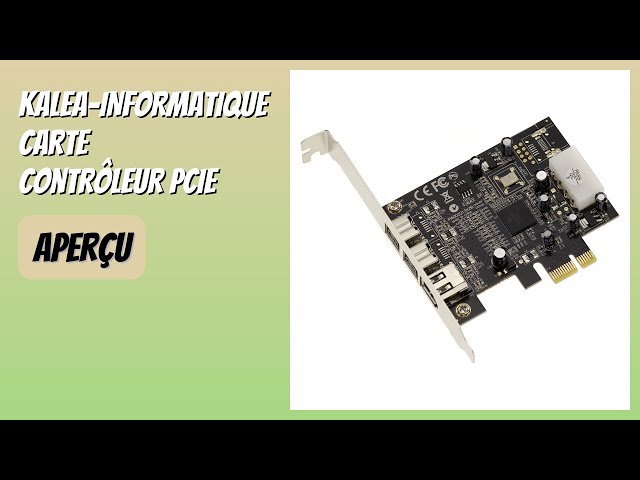 Vídeo relacionado con Kalea-Informatique Tarjeta controladora de Red PCIe x4 2 Puertos Gigabit Ethernet Dual con chipset Intel 82576