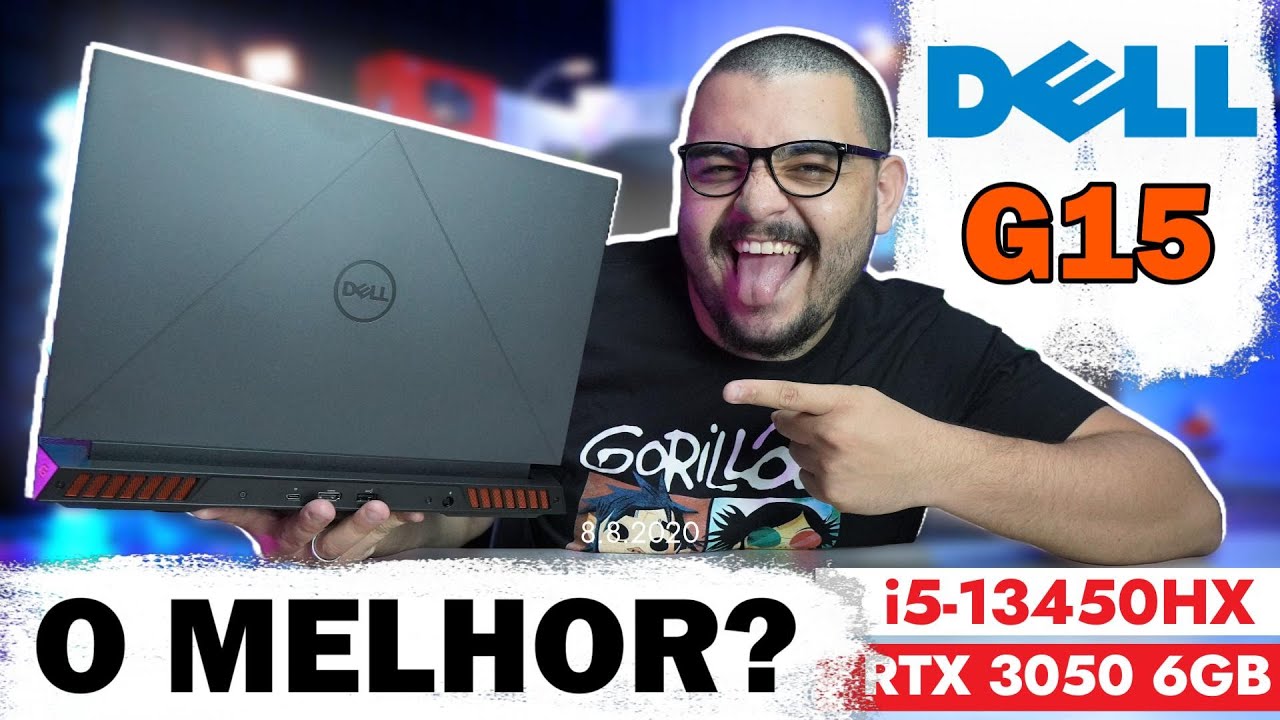 Miniatura da avaliação em vídeo de Notebook Dell G15-i1300-D35P 15.6'' FHD 13ª Geração Intel Core i5 16GB 512GB SSD NVIDIA RTX 3050