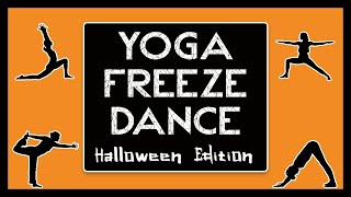 Halloween PE Games: Yoga Freeze Dance