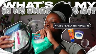 WHAT’S IN MY EMERGENCY KIT💞🫧!! || suncreen,deodrant,wipes,etc… || mercedes mcclain