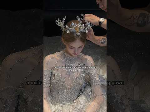 when a male designer making very detailed gowns😫✨#jimmychoo