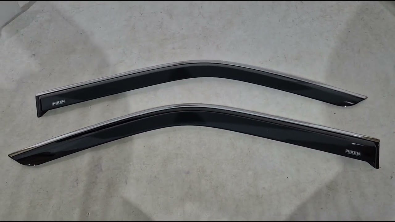 Volkswagen T5 Multivan 2003–2010 Vindafvisere med kromliste (2 stk., Niken) Video 1