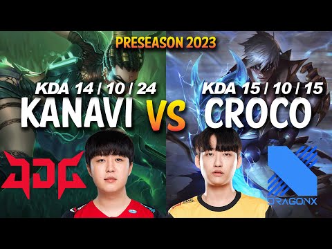 JDG Kanavi vs DRX Croco - NIDALEE vs LEE SIN Jungle - KR Ranked