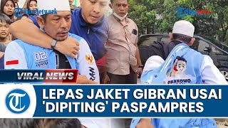 Sosok Pria yang Tarik Leher Gibran, Diduga Pendukung 02, Lepas Jaket seusai 'Dipiting' Paspampres