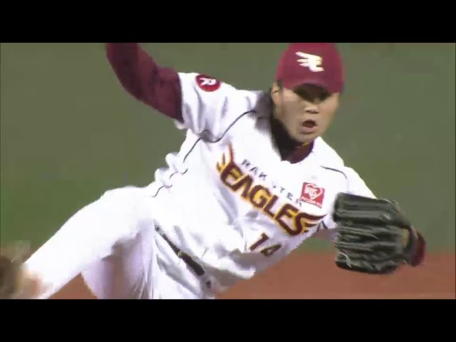 【8回表】エースの意地!! イーグルス・則本 二死1・2塁のピンチを三振で切り抜ける!! 2014/9/19 E-F