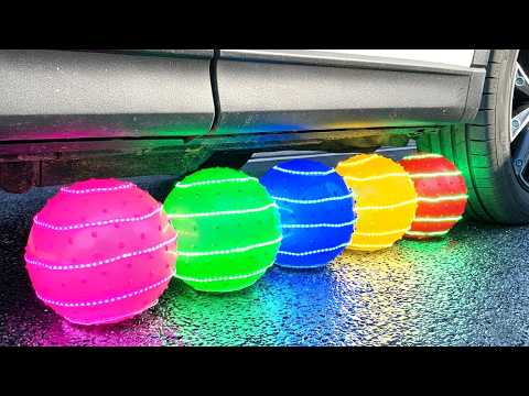 Funny Crushing Experiment Giant Balloons vs Car 💦 Crushing Crunchy & Soft Things with Car!