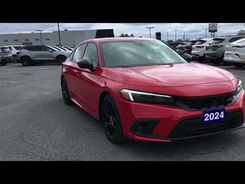 2024 Honda Civic Si Sedan Manual in Red for sale at Seaway Chevrolet Buick GMC Ltd in Cornwall, ON