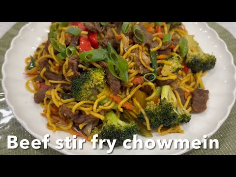 Beef Stir Fry Chowmein Recipe! 🍜