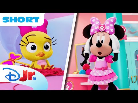 Cuckoo-Loca Takes a Wild Ride Through the Habitrail! 🐥🎀 | Minnie's Bow-Toons: Pet Hotel |@disneyjr