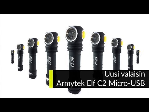 Uusi valaisin Armytek Elf C2 Micro USB