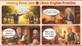 Making Farm Jam | Learn English With Grandpa | English Conversation For Beginners (A1-A2)