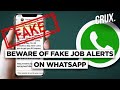 Got A Job Opportunity On WhatsApp Promising Part Time Work It S A Scam