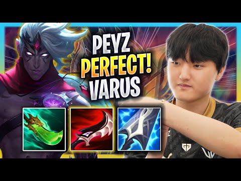 PEYZ PERFECT GAME WITH VARUS! - GEN Peyz Plays Varus ADC vs Aphelios! | Season 2023