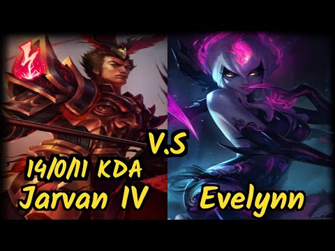 GAL Naru (JARVAN IV) vs EVELYNN - 14/0/11 KDA JUNGLE GAMEPLAY - EUW Ranked DIAMOND