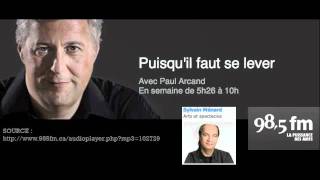 Paule Magnan à Paul Arcand sur 98 5 fm montreal - Futile Résistance Critique