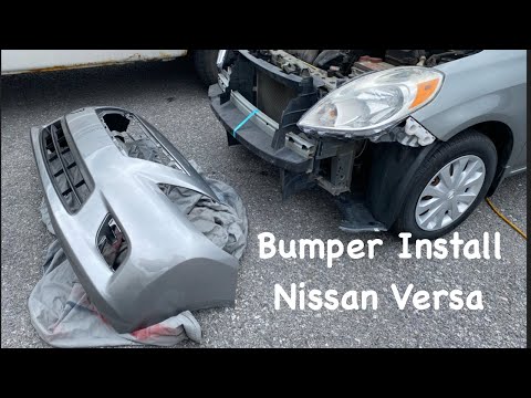 How to Install a Bumper Cover- Front 2012 Nissan Versa Grille