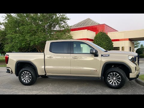 My 2022 GMC Sierra 1500 AT4 w 6.2l V8 Refresh Desert Sand Metallic First Look.  D&A Restorations
