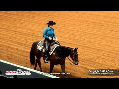 VON REMIN ridden by DENISE A HOLIMAN  - 2015 AQHA World Show (FINALS - Jr Ranch Riding)