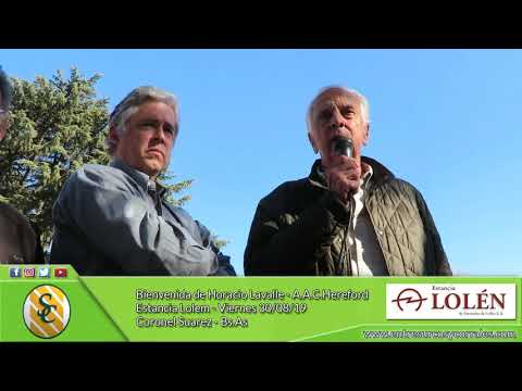 30-08-19 - Bienvenida de Horacio Lavalle - A.A.C.H. - Estancia Lolem - Coronel Suarez