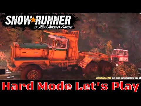 Snowrunner Hard Mode Let's Play | The P16 comes home | Episode 21