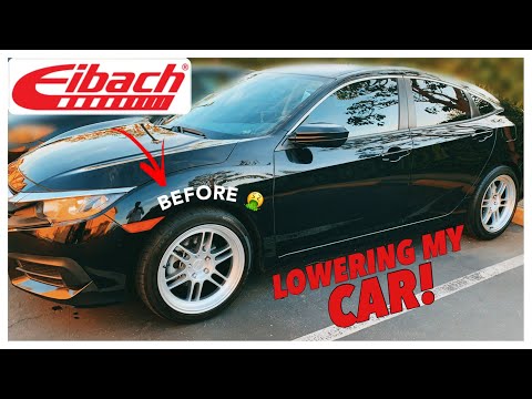 Installing Eibach springs on my 10th Gen. Civic!!