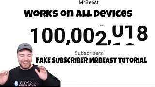 How To Make MrBeast Fake Subscriber Count Trend! (2000 Subscriber ￼Special) #mrbeast #tutorial