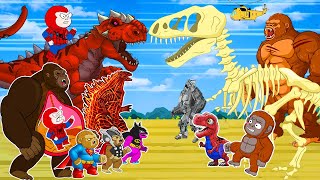 Kong vs Tyrannosaurusrex NEWEST GODZILLA MINUS ONE: MECHADINOSAUR, MREX Monsters Kaiju Strongest
