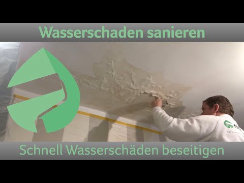Wasserschaden sanieren / schnell Wasserschäden beseitigen #wasserschaden #maler #baustelle
