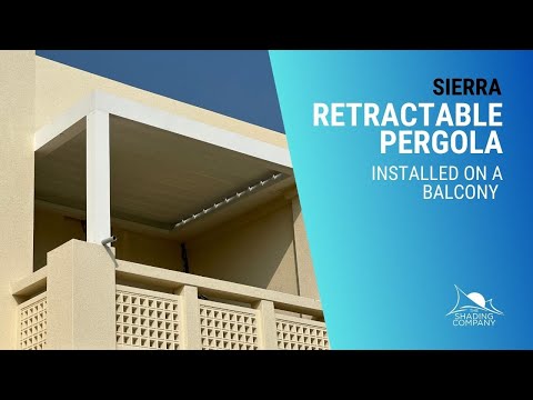 Sierra Bioclimatic Pergola for a villa balcony in Dubai