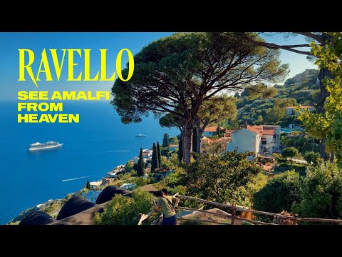 Above Amalfi Coast: Ravello, Italy, Walking Tour - 4K 60fps