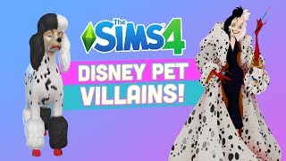 Disney Villains as PETS in the Sims 4 - CAS