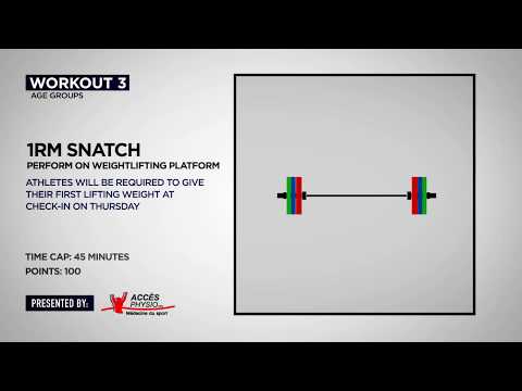 2020 CrossFit Atlas Games - Age Group Event 3 - Standards