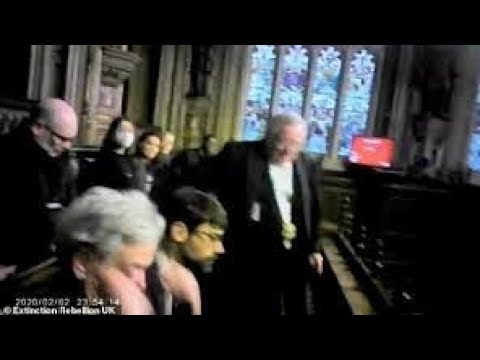 Extinction Rebellion Disrupt and removed from The House of Lords as they vote on Public Order Bill