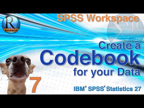 The SPSS 27 Data Codebook - Statistics with SPSS for Beginners (with Puppies) (7 of 8)