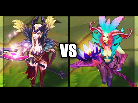 Coven LeBlanc vs Elderwood LeBlanc Epic Skins Comparison (League of Legends)